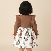 Baby Girl Floral Ruffle Dress