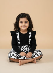 Cow Print Dress & Top Set for Toddlers | Girls Fashion