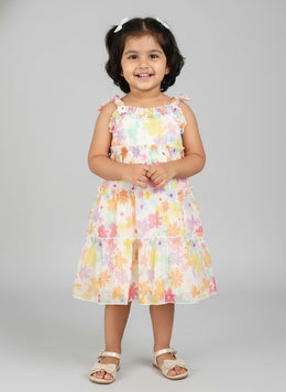 Charming Baby Girl Floral Summer Dress