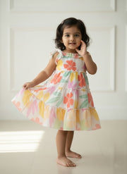 Floral Tiered Dress for Baby Girls | Summer Kids Fashion