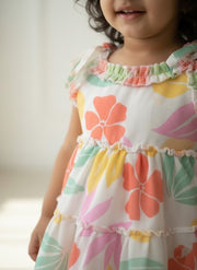 Floral Tiered Dress for Baby Girls | Summer Kids Fashion