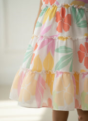 Floral Tiered Dress for Baby Girls | Summer Kids Fashion