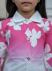 Kids Floral Ombre Outfit | Trendy Children's Fashion