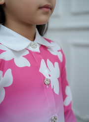 Kids Floral Ombre Outfit | Trendy Children's Fashion