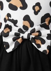 Leopard Print Tulle Dress for Baby Girls