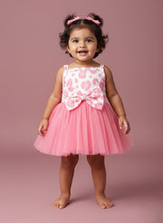 Girl Pink Leopard Print Tulle Dress