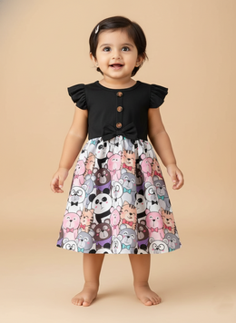 Girl Animal Print Dress | Happy Kids Fashion