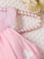 Sweet Pink Floral Halter Dress for Girls trendy Collection