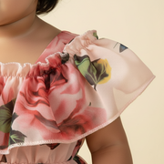 Baby Girl Pitch Floral Ruffle Dress