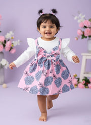 Baby Girl Pink Floral Dress | Cute Infant Fashion