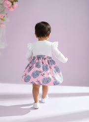 Baby Girl Pink Floral Dress | Cute Infant Fashion