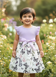 Toddler in Butterfly Dress