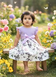 Toddler in Butterfly Dress