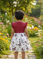 Toddler in Butterfly Dress