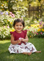 Toddler in Butterfly Dress