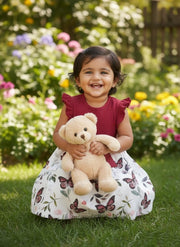 Toddler in Butterfly Dress