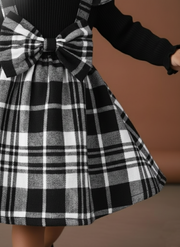 Girl Plaid Christmas Dress