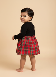 Baby Girl Red Plaid Jumper Dress