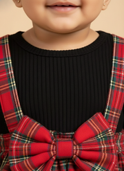 Baby Girl Red Plaid Jumper Dress