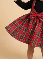 Baby Girl Red Plaid Jumper Dress