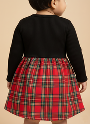 Baby Girl Red Plaid Jumper Dress