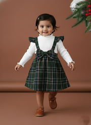 Girl Plaid Christmas Dress