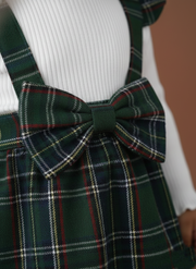 Girl Plaid Christmas Dress