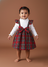 Girl Plaid Christmas Dress