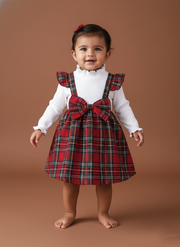 Girl Plaid Christmas Dress