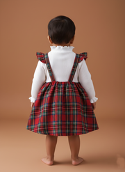 Girl Plaid Christmas Dress