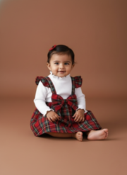 Girl Plaid Christmas Dress