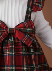 Girl Plaid Christmas Dress
