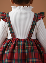 Girl Plaid Christmas Dress