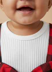 Baby Plaid Snowflake Christmas Dress