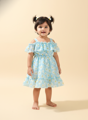 Daisy Off-Shoulder Dress for Baby Girls