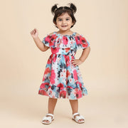Toddler Floral Off-Shoulder Dress