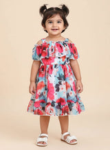 Toddler Floral Off-Shoulder Dress