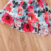 Toddler Floral Off-Shoulder Dress Trendy Collection