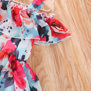 Toddler Floral Off-Shoulder Dress Trendy Collection