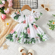 Baby Girl Rose Print Dress Collection trendy Collection
