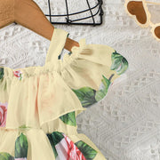 Baby Girl Rose Print Dress Collection trendy Collection