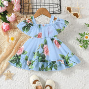 Baby Girl Rose Print Dress Collection trendy Collection