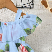 Baby Girl Rose Print Dress Collection trendy Collection