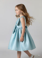 Elegant  Satin Bow Dress for Girls