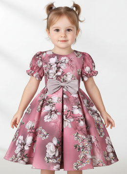 Charming Floral Toddler Dress | Magnolia Bow Design